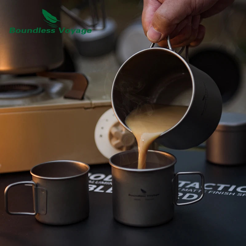 Boundless Voyage 5l Titanium Kettle Camping Coffee 500ml