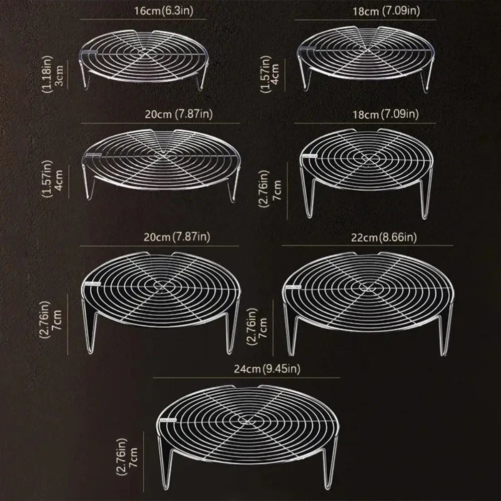 304 Stainless Steel Steamer Rack Pot Steaming Tray