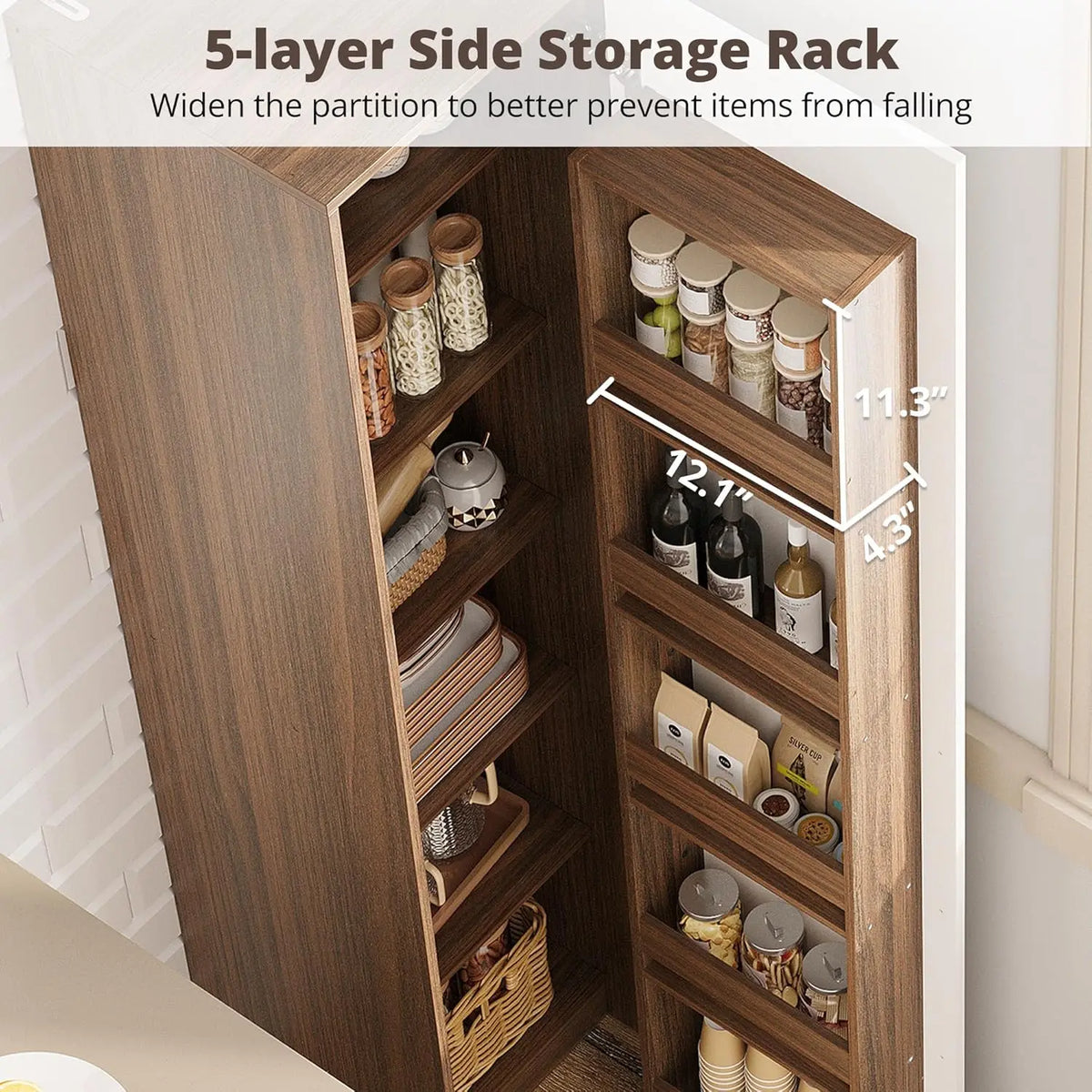 Ironck 70 Pantry Storage Cabinet Cabinet Pantry Freestanding