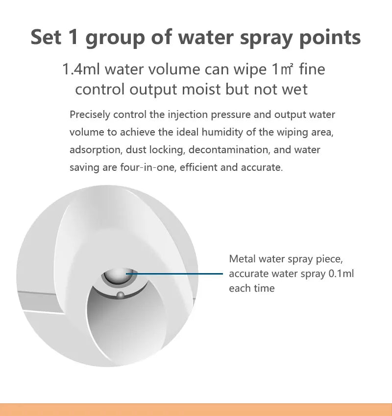 Divedeer Automatic Water Jet Window Cleaner Large Suction