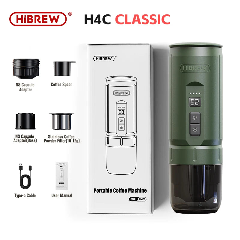 Hibrew H4c Espresso Coffee Machine 3in1 Travel Coffee