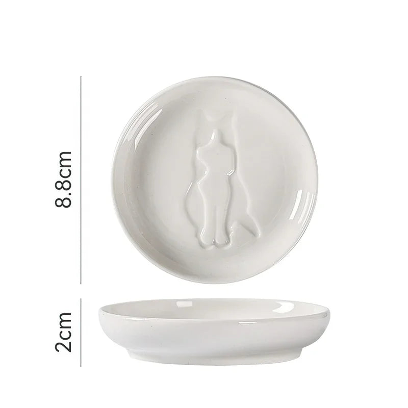 1pcs Ceramic Taste Dish Animal Small Plate Creative