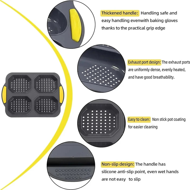 Baking Mold Restaurant Silicone Loaf Pan Heat Reusable