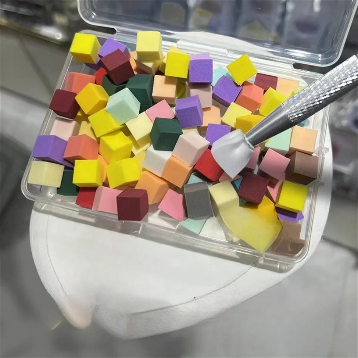 1set 100pcs Nail Care Gradual Pat Cotton Clip