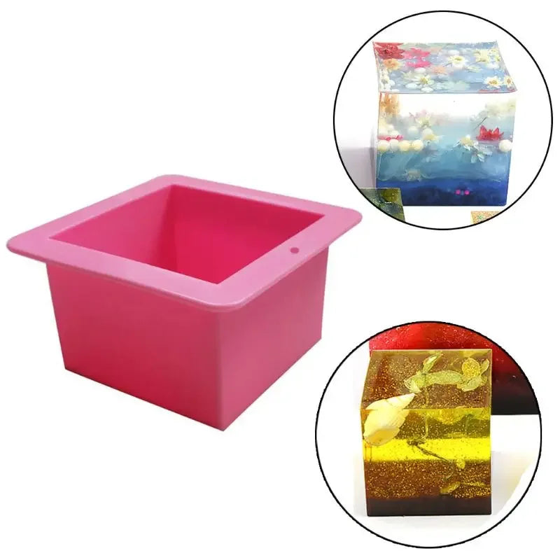 12cm/5 Super Large Cube Square Silicone Mold Resin