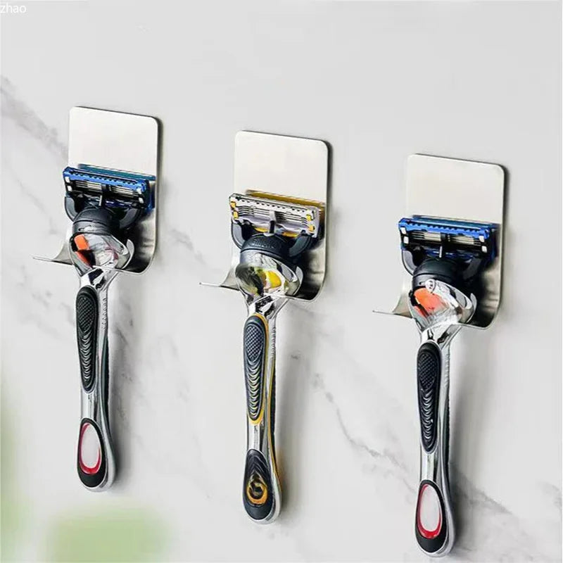 1pc Stainless Steel Razor Hook Wall Adhesive Shaving
