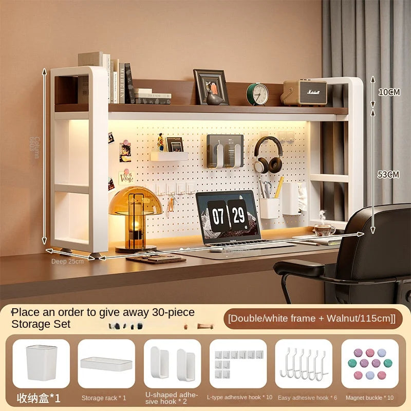 Desktop Shelving Unit Pegboard Desk/Computer Desk Multi-Layer