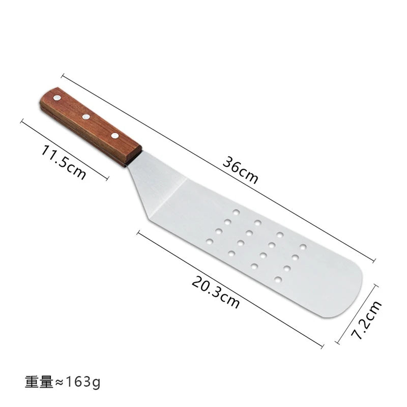 Stainless Steel Spatula Grill Scraper Non Stick Durable