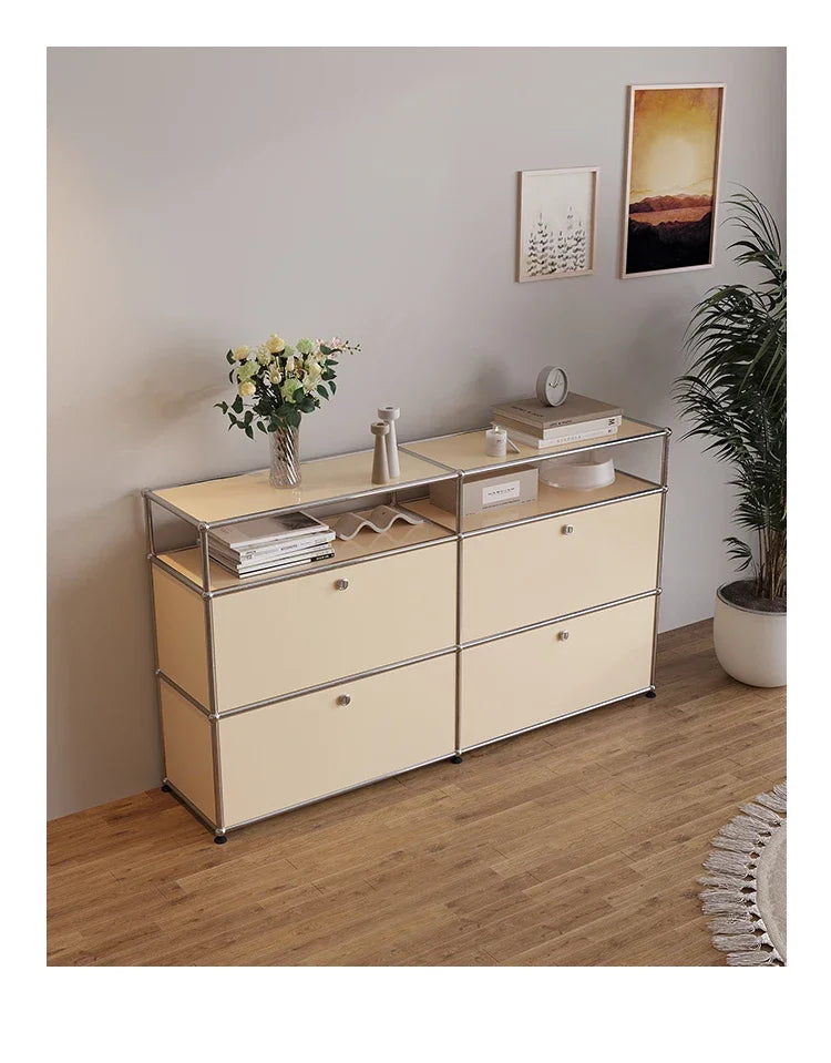Modern Module Living Room Cabinet Stainless Steel Tv