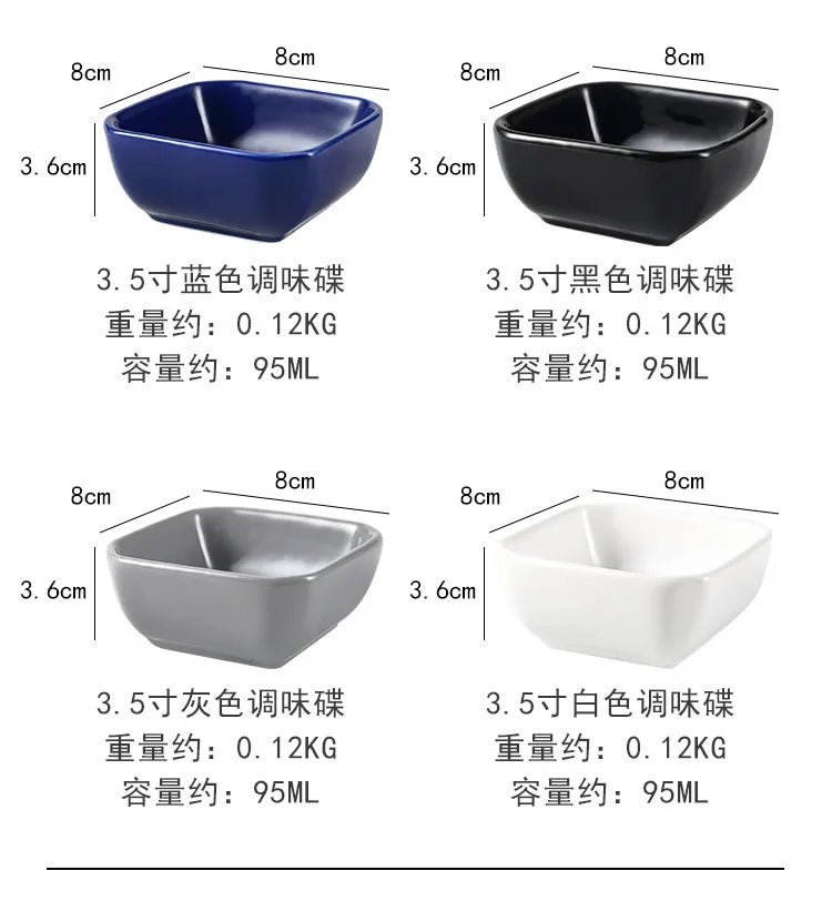Ceramic Dipping Bowls Soy Sauce Dish Dip Bowls