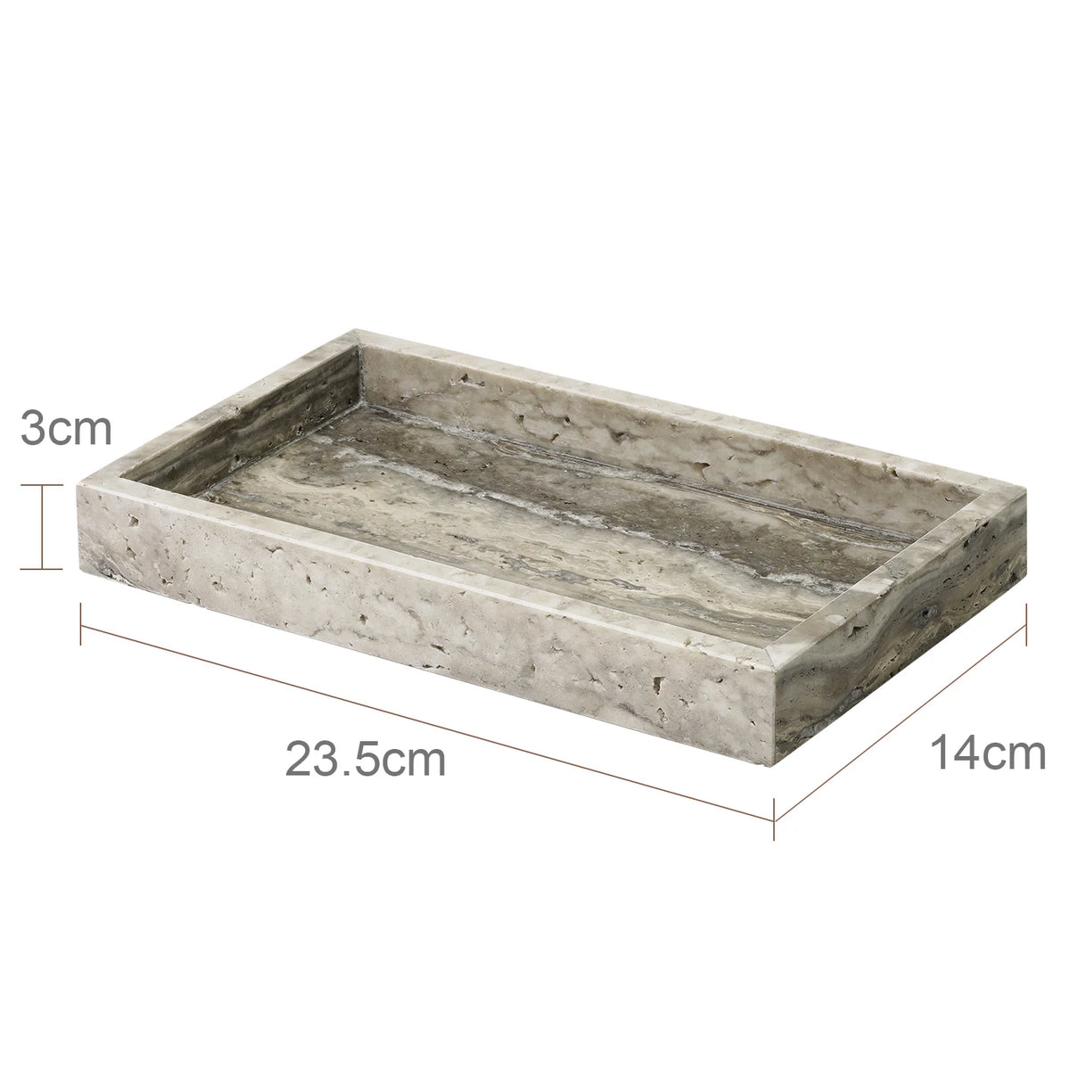 Grigio Travertino Bathroom Sets Vintage Marble Soap Holder