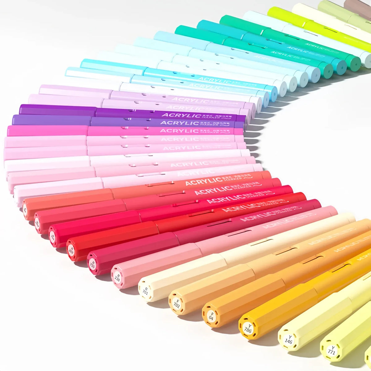 24/36/48/60/84 Colors Automatic Ink Control Acrylic Paint Markers