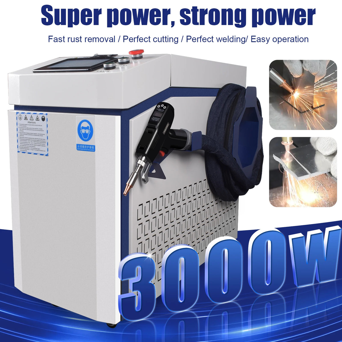 3000w In Fiber Laser Welding Cutting Cleaning Soldering