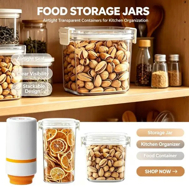 Pet Airtight Vacuum Food Storage Container Electric Vacuum