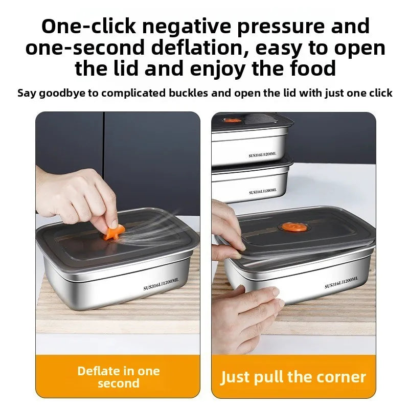 Food Grade 316 Stainless Steel Airtight Container Lid