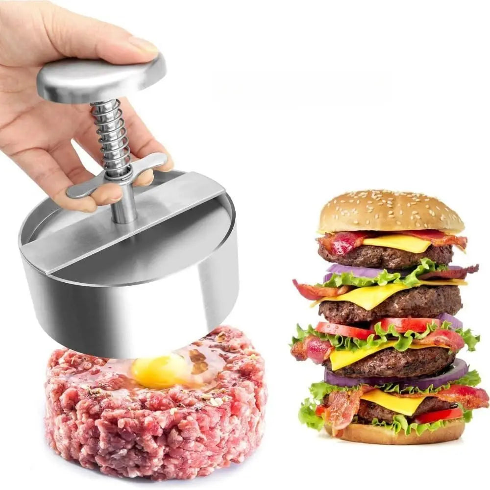 Stainless Steel Burger Press Non Stick Hamburger Patty