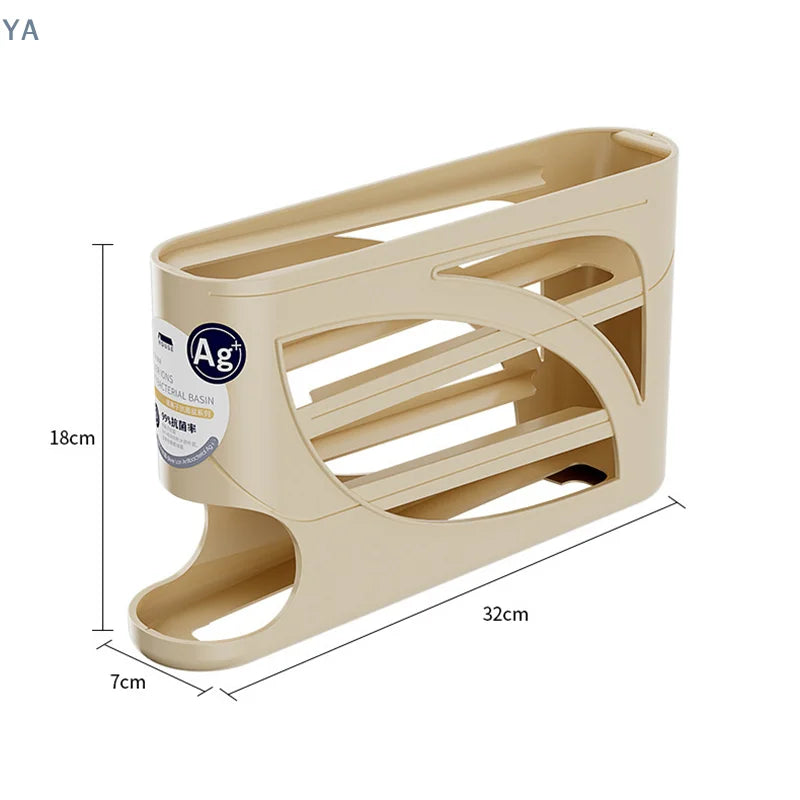 Ya Layers Automatic Rolling Egg Holder Rack Fridge