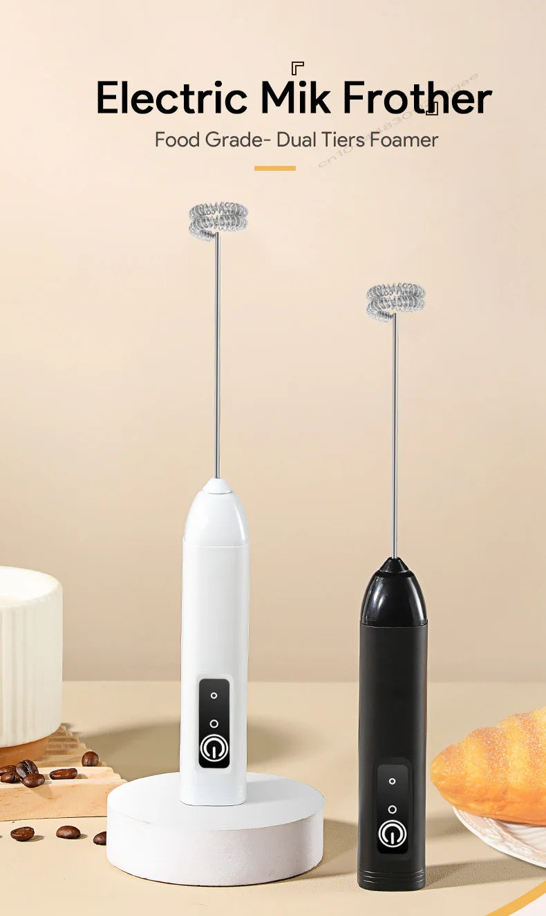 Minl Mik Frother Usb Rechargeable Speeds Foam Maker