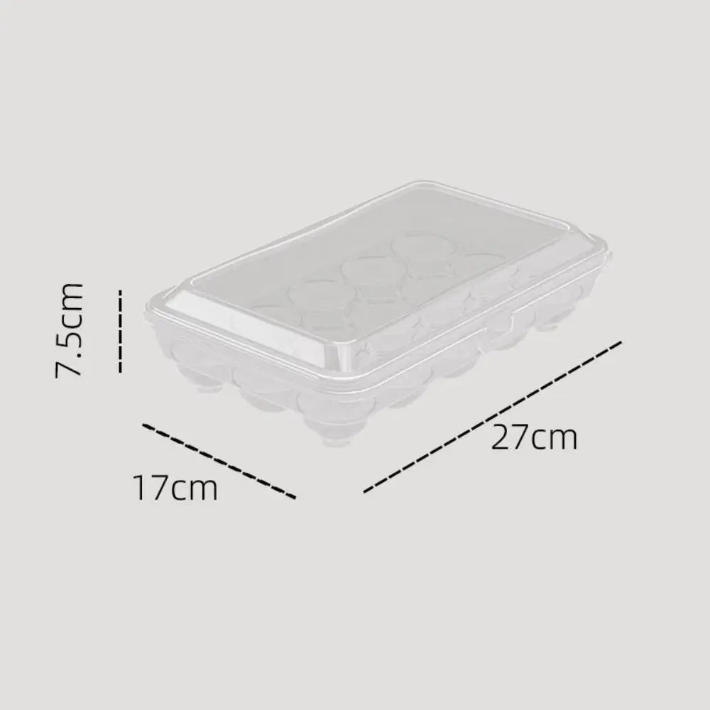 10/15 Grids Egg Box Anti-Fall Eggs Case Transparent