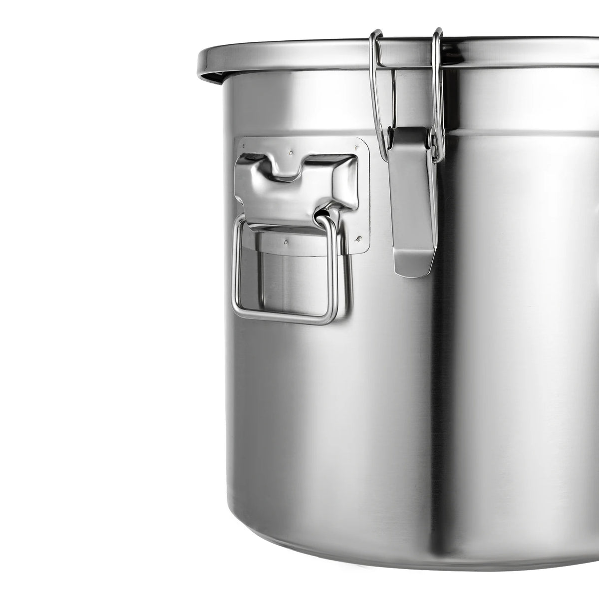 21/33l Stainless Steel Storage Bucket Lid & Handles