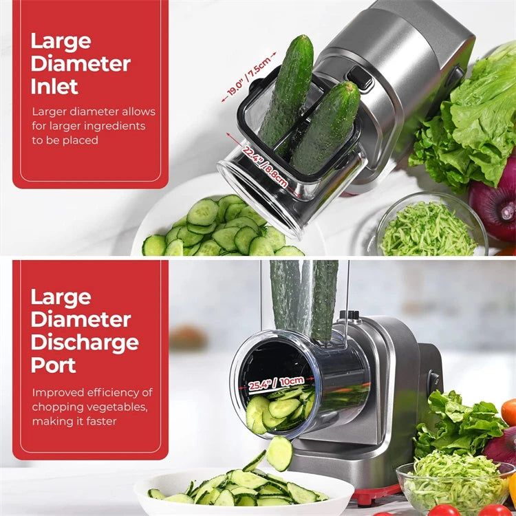 Lmetjma 250w In Electric Vegetable Slicer Shredder Automatic