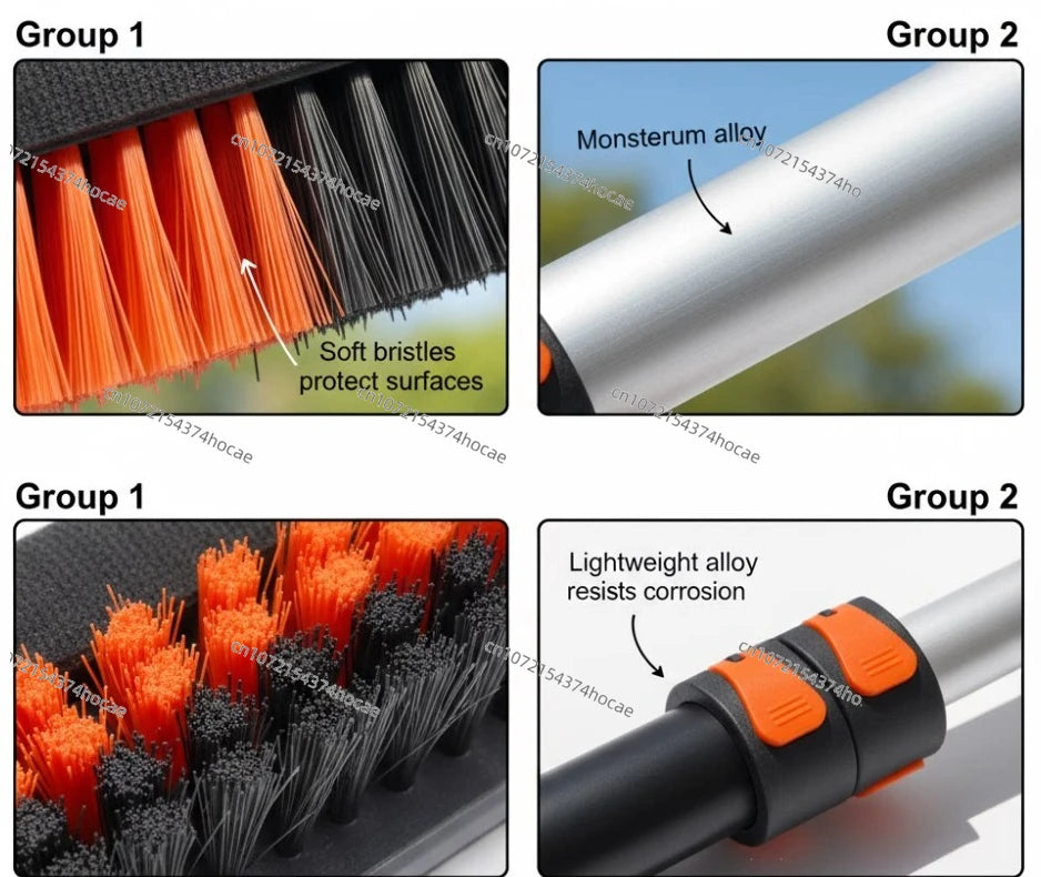 Solar Photovoltaic Panel Glass Curtain Wall Cleaning Brush