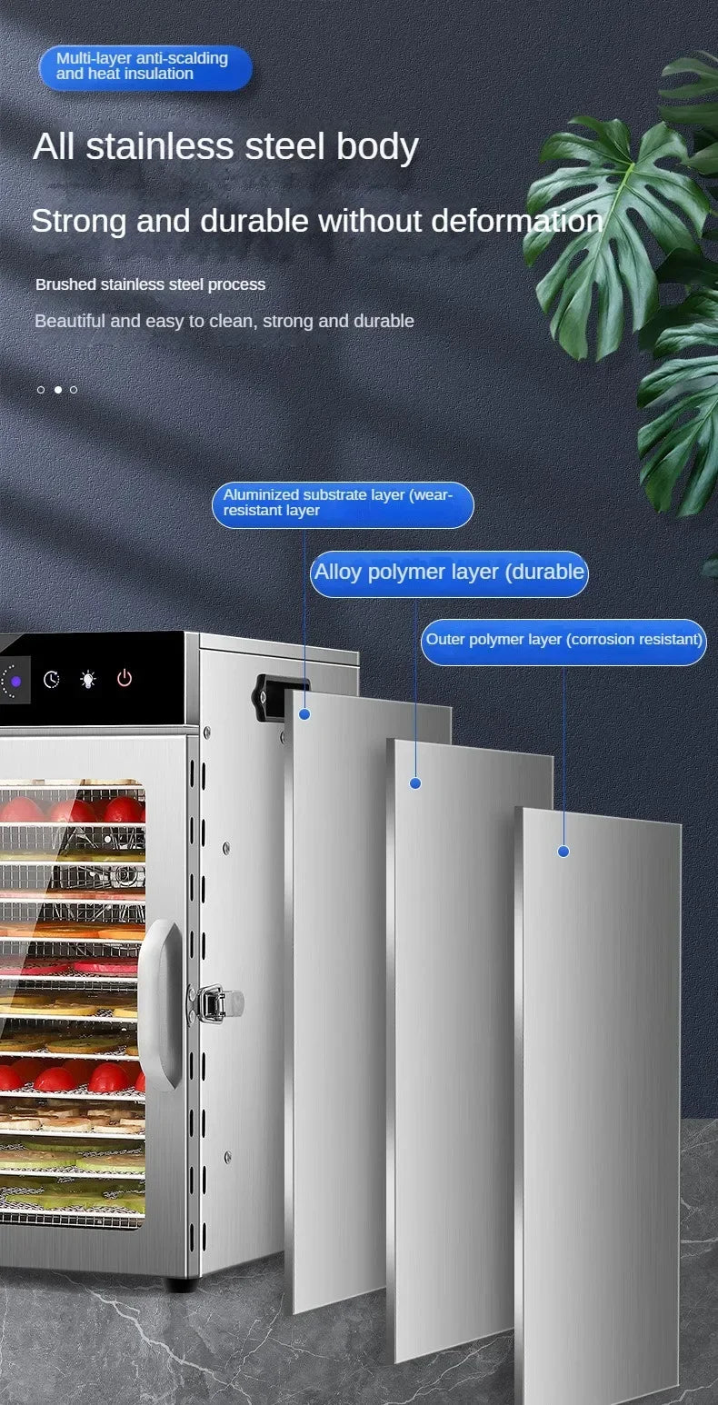6/8/12/18 Layers Fruit Air Dryer Vegetable Snacks Meat