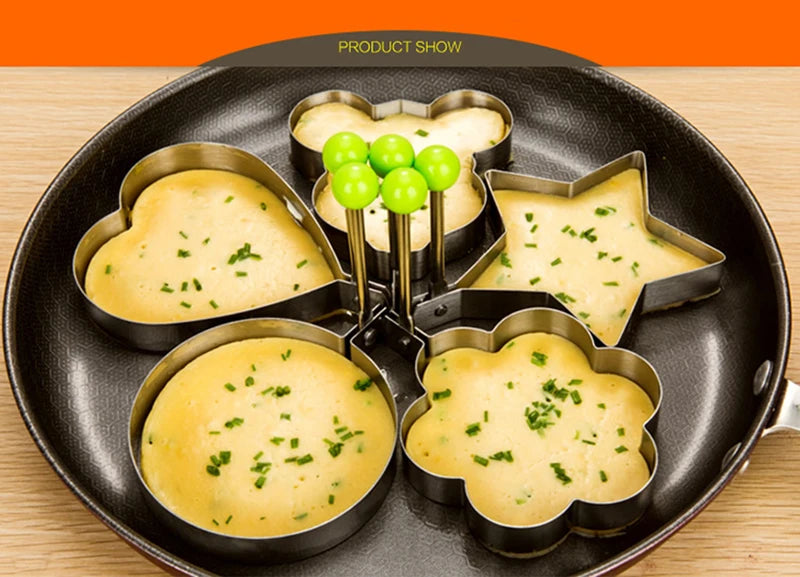Style Stainless Steel Fried Egg Pancake Shaper Rings