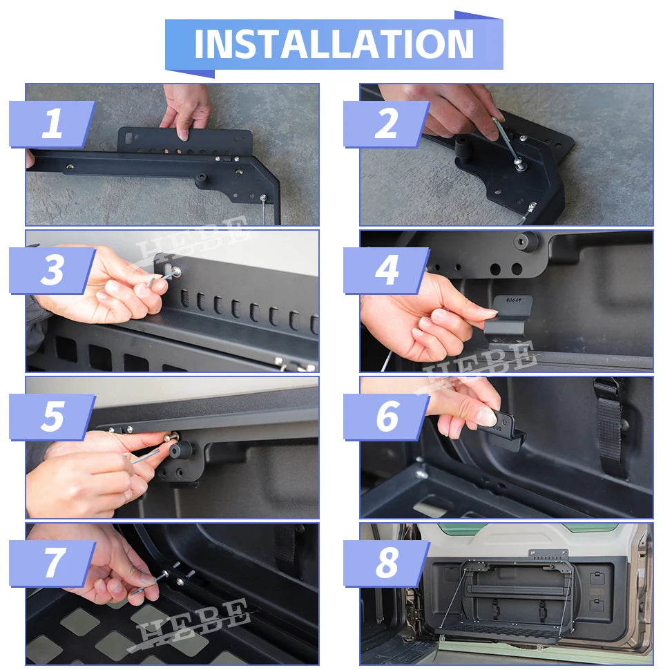 Hebe Trunk Storage Rack Table Tailgate Shelf Mitsubishi