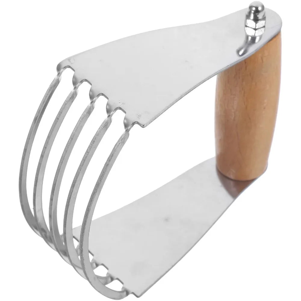 Baking Dough Blender Wood Handle Curved Design Flour