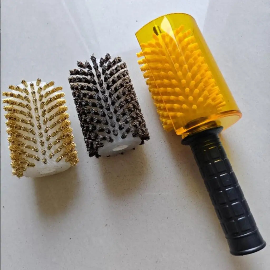 Snowboard Wax Brush Kit Nylon Brass Horsehair Professional