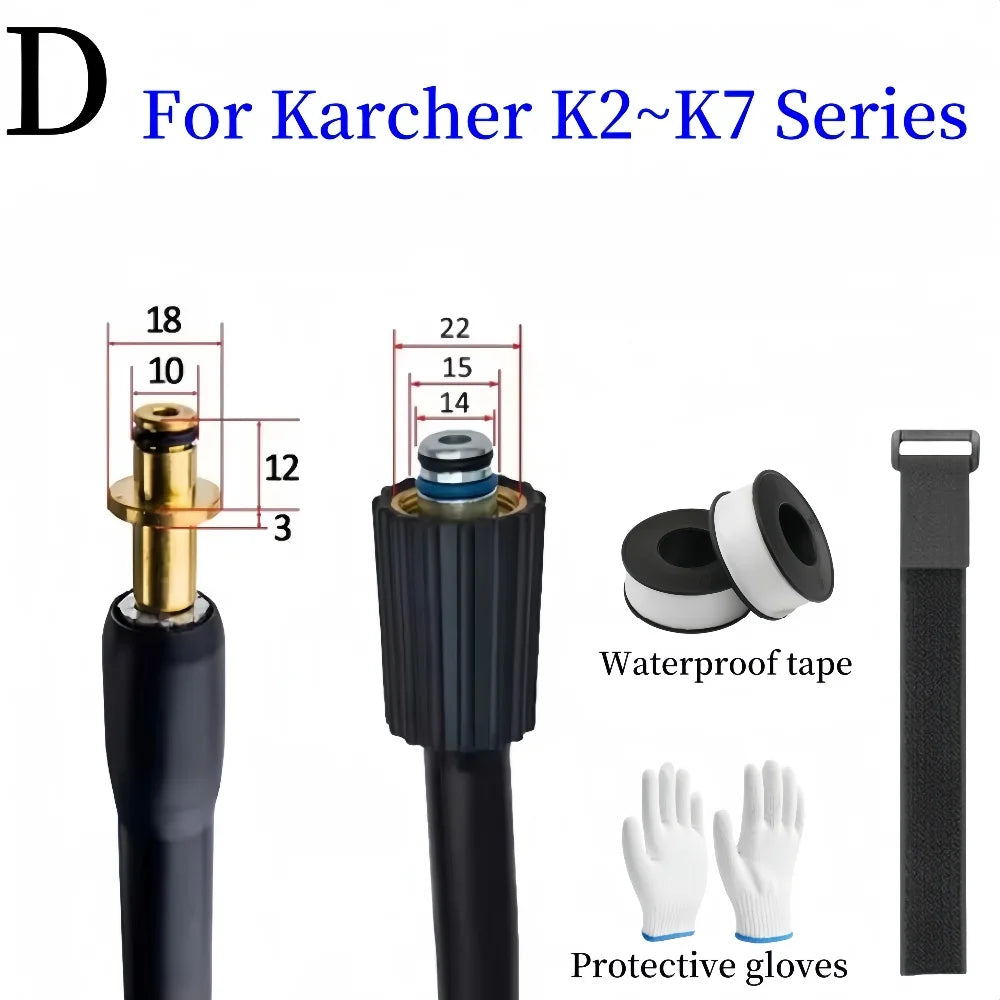 5-50m High Pressure Washer Hose Pipe Cord Car