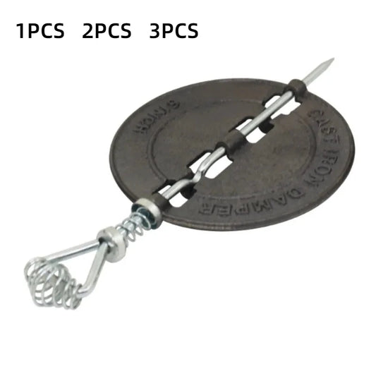 1pcs Cast Iron Damper Wood-Burning Fireplace Stove Chimney