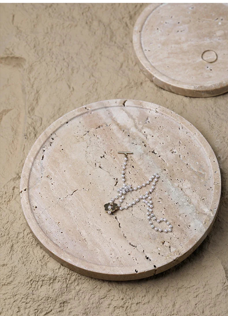Natural Cave Stone Bathroom Supplies Jewelry Storage Tray