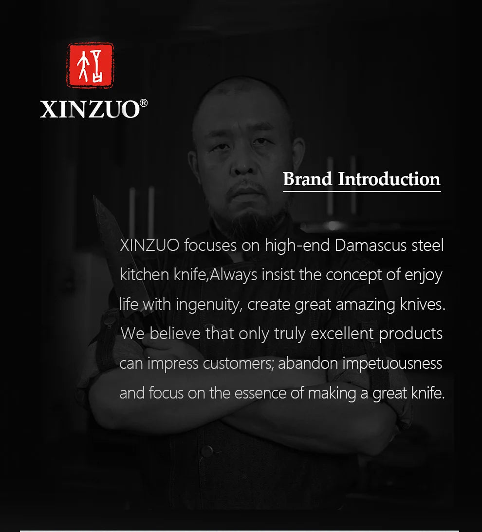 Xinzuo 1pc/4pcs Professional Knife Steak Knife Razor Sharp