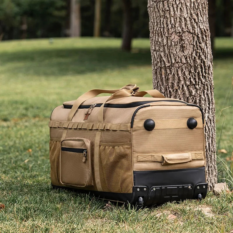 130l Wheeled Duffel Bag Waterproof Rolling Storage Bag