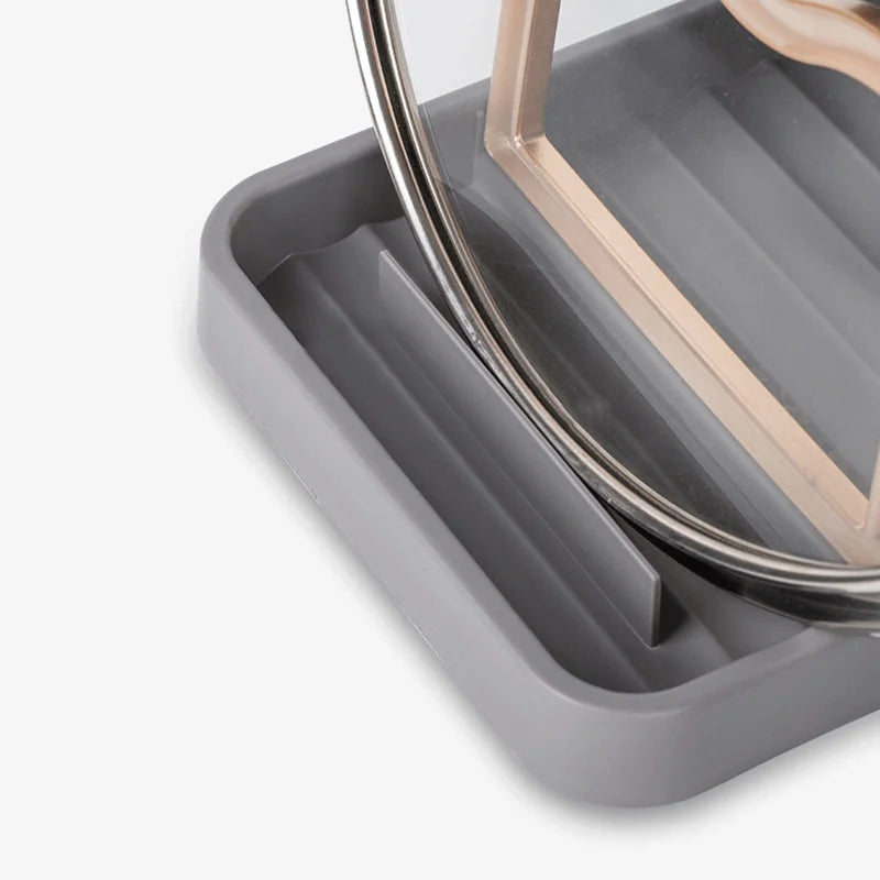 Desktop Pot Lid Holder Foldable Pot Cover Rack