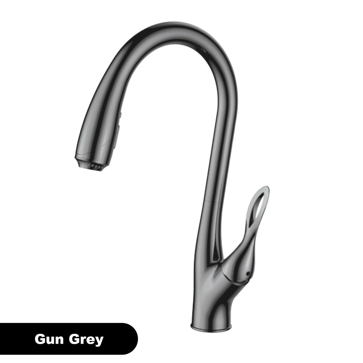 Brushed Gold Brass Faucet Pull Out Sprayer Ceramic