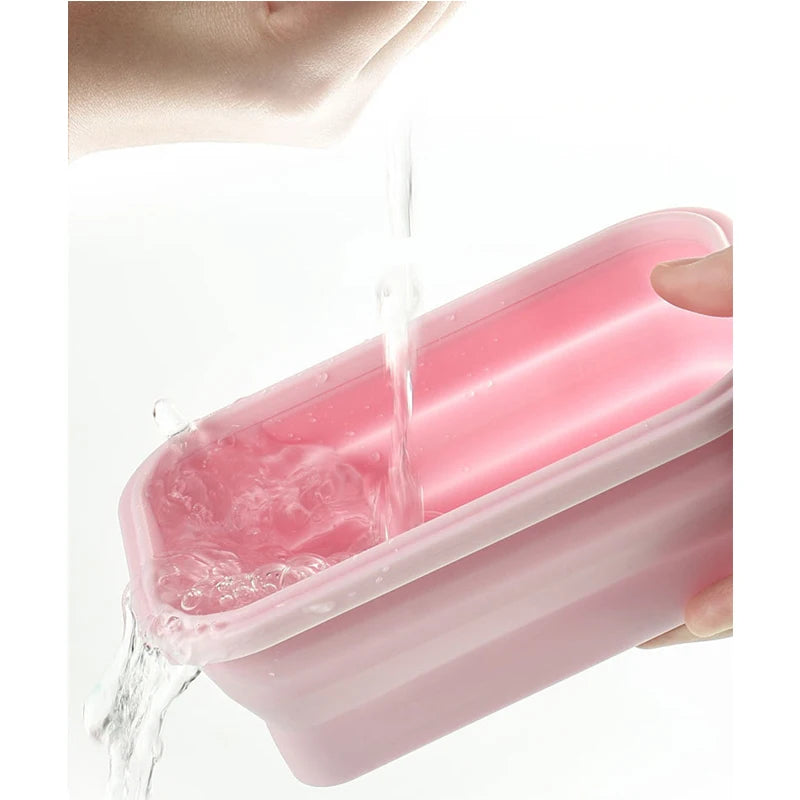 Size Choose Silicone Rectangle Lunch Box Collapsible Bento