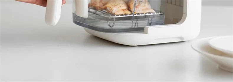 Air Fryer See-Through Glass Basket Small Non-Stick No
