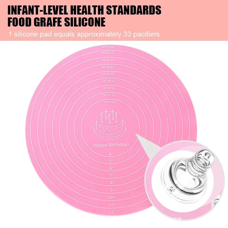 Silicone Cake Mat 12 Inch Round Silicone Mat