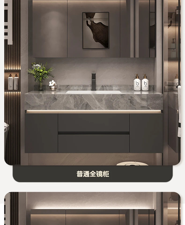 Paper Drawers Bathroom Cabinet Organizer Storage Mirror Toilet