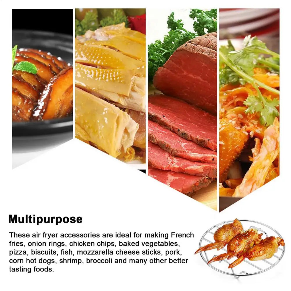 Round Cooling Rack 6/7/8 Inch Stainless Steel Cooking