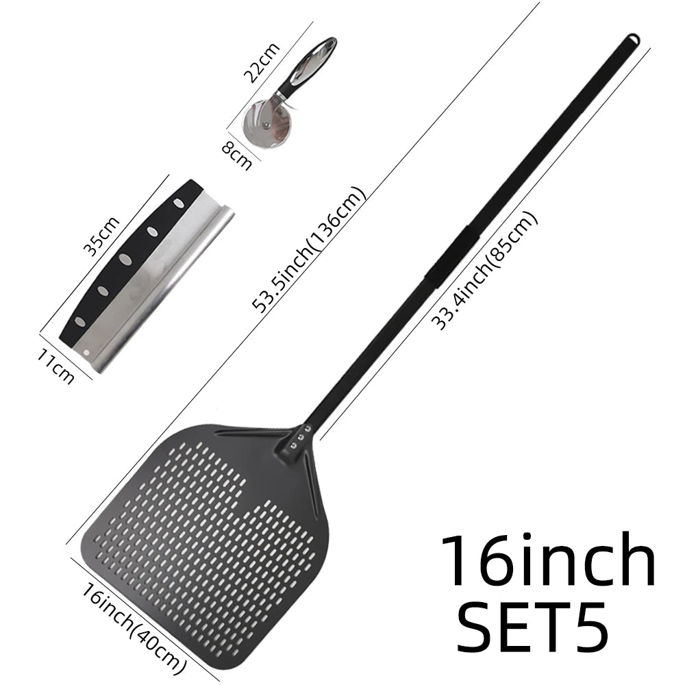 15 16 Inch Big Pizza Peel Perforated Shovel