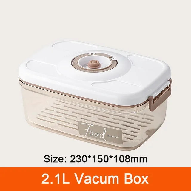 Food Vacuum Storage Box Fresh-Keeping Sealed Canister Large
