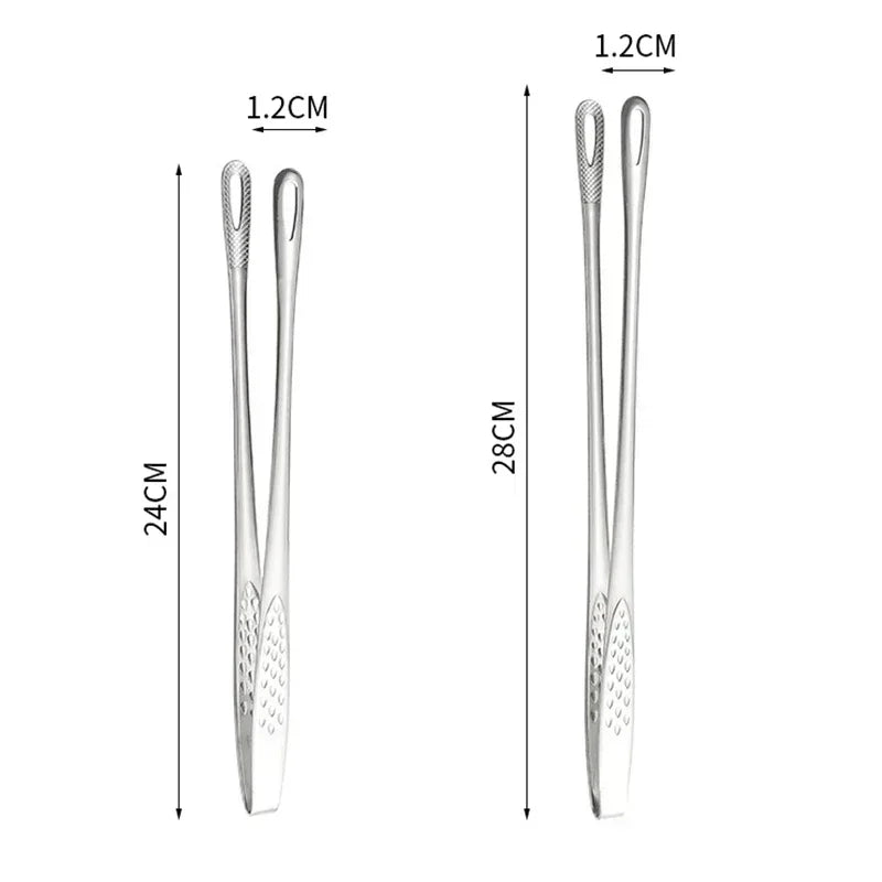 Tongs Stainless Steel Barbecue Tongs Clip Bbq Grill