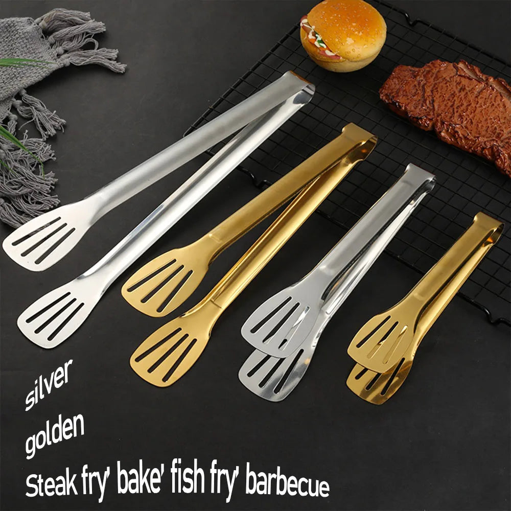 Stainless Steel Anti-Slip Food Clamp Utensils Buffet Cooking