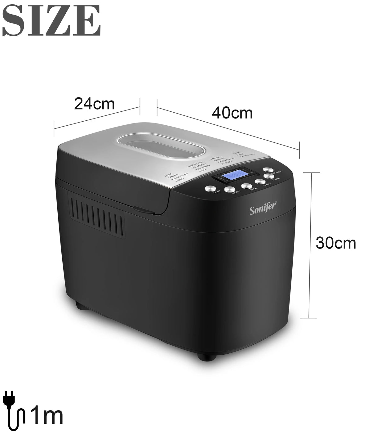 5kg Automatic Bread Machine 850w Programmable Bread Maker
