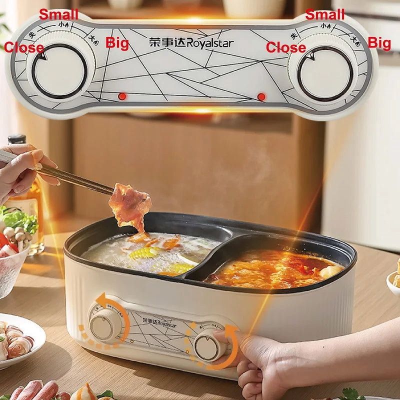 6l Double Liner Electric Pot Large Capacity Non-Stick