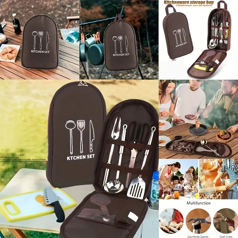 Outdoor Cooking Bag Camping Storage Bag Portablecooking Utensil